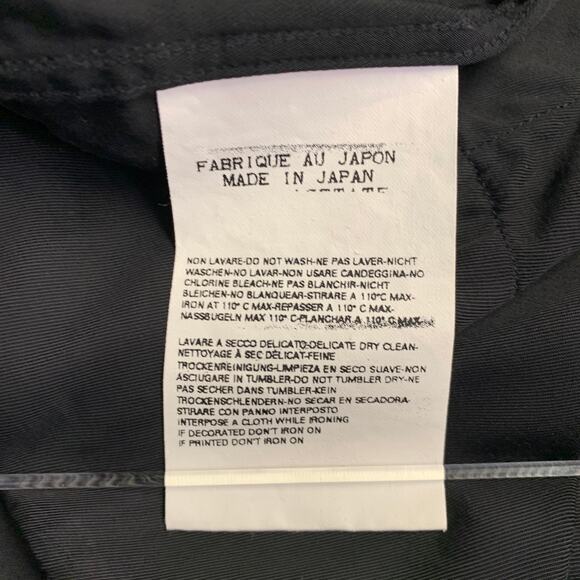 TUKI Size XL Black Rayon Twill Two Pockets Oversized Short Sleeve Shirt - Picture 4 of 5